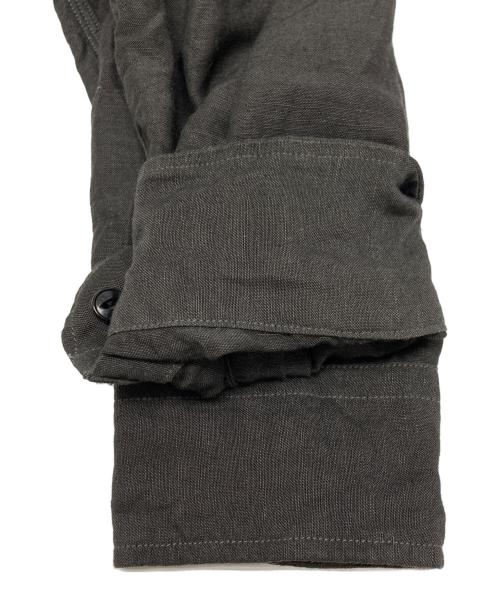 YLEVE（イレーヴ）YLEVE (イレーヴ) ビスコースリネンシャツ チャコールグレー サイズ:4の古着・服飾アイテム