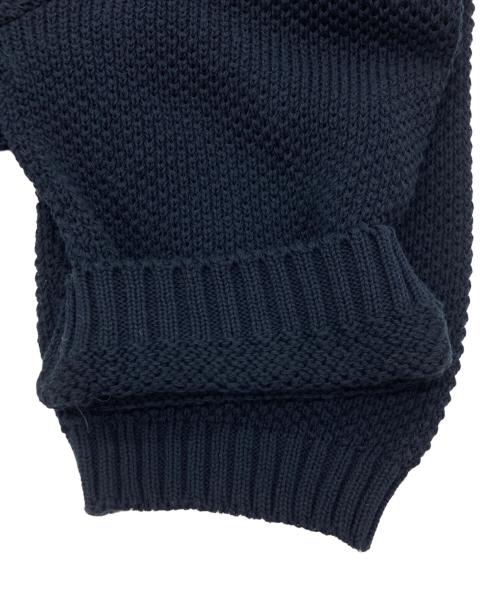 ROYAL MER（ロイヤルマー）ROYAL MER (ロイヤルマー) HUGO-U コットン ミドルゲージ クルーネックニット ネイビー サイズ:SIZE Mの古着・服飾アイテム