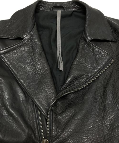ATTACHMENT（アタッチメント）ATTACHMENT (アタッチメント) レザーライダースジャケット ブラック サイズ:SIZE 3の古着・服飾アイテム
