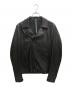 ATTACHMENT（アタッチメント）の古着「レザーライダースジャケット」｜ブラック