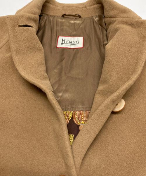 HERNO（ヘルノ）HERNO (ヘルノ) スカーフライナーステンカラーコート ブラウン サイズ:Freeの古着・服飾アイテム