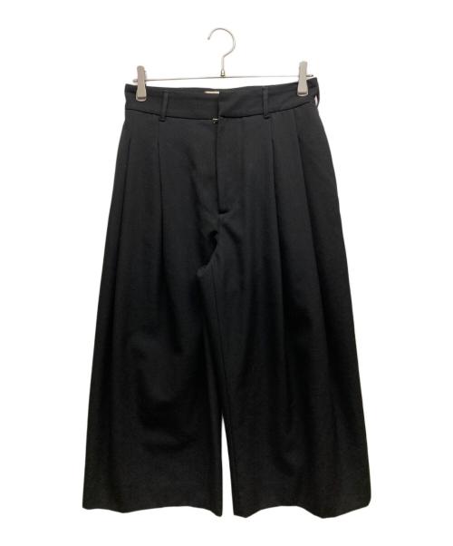 MARNI（マルニ）MARNI (マルニ) タックワイドパンツ ブラック サイズ:SIZE 38の古着・服飾アイテム
