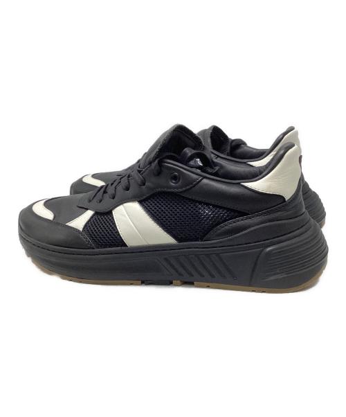 BOTTEGA VENETA（ボッテガベネタ）BOTTEGA VENETA (ボッテガベネタ) LACE-UP SPEEDSTER TRAINERS ブラック×ホワイト サイズ:SIZE 43 1/2の古着・服飾アイテム
