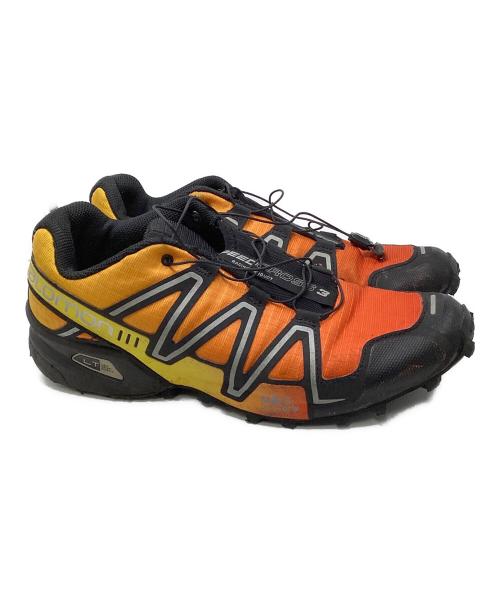 SALOMON（サロモン）SALOMON (サロモン) Speedcross 3 オレンジ×イエロー サイズ:UK10の古着・服飾アイテム