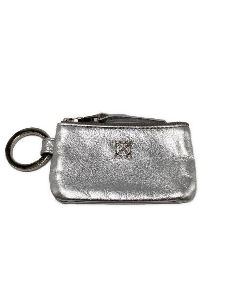 russet（ラシット）russet (ラシット) カラビナ付きソフトレザーマルチケース シルバーの古着・服飾アイテム