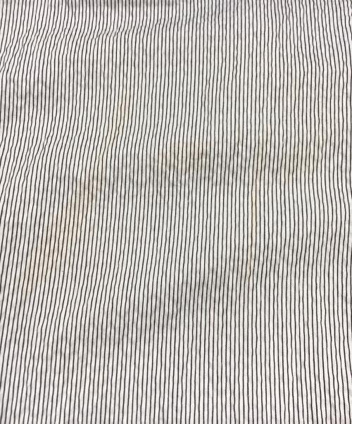 shrimps（シュリンプス）shrimps (シュリンプス) バックレースアップストライプワンピース ブラック×ホワイト サイズ:SIZE 101cm (W40)の古着・服飾アイテム