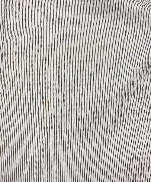 shrimps（シュリンプス）shrimps (シュリンプス) バックレースアップストライプワンピース ブラック×ホワイト サイズ:SIZE 101cm (W40)の古着・服飾アイテム