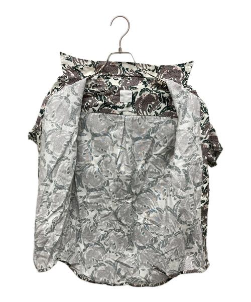 THE NORTH FACE（ザ ノース フェイス）THE NORTH FACE (ザ ノース フェイス) mina perhonen (ミナ ペルホネン) 半袖総柄シャツ ブラウン×ベージュ サイズ:SIZE Lの古着・服飾アイテム