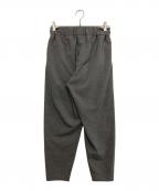NO CONTROL AIRノーコントロールエアー）の古着「強撚ポリエステル・ストレッチポプリンテーパードパンツ」｜グレー