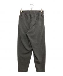 NO CONTROL AIR（ノーコントロールエアー）の古着「強撚ポリエステル・ストレッチポプリンテーパードパンツ」｜グレー