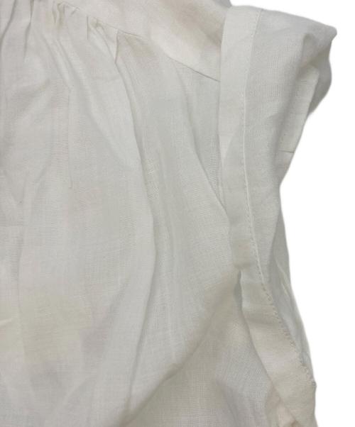 gasa*grue（ガサ）gasa*grue (ガサ) 刺繍リネンシャツブラウス ホワイト サイズ:実寸サイズをご参照下さい。の古着・服飾アイテム