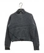 TTT MSWティー）の古着「Drivers Zip Up Knit」｜グレー