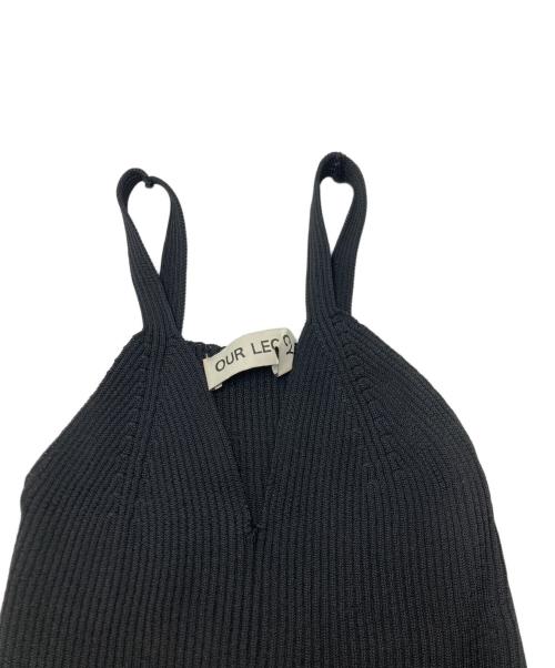 OUR LEGACY（アワーレガシー）OUR LEGACY (アワーレガシー) KNITTED SINGLET DRESS ブラック サイズ:SIZE 34の古着・服飾アイテム