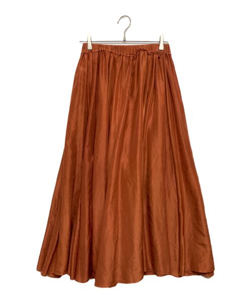 forte forte（フォルテ・フォルテ）forte forte (フォルテ・フォルテ) シルクスカート オレンジ サイズ:SIZE 1の古着・服飾アイテム
