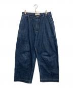 STUDIO NICHOLSONスタジオ ニコルソン）の古着「SELVEDGE DENIM WIDE PANTS」｜インディゴ