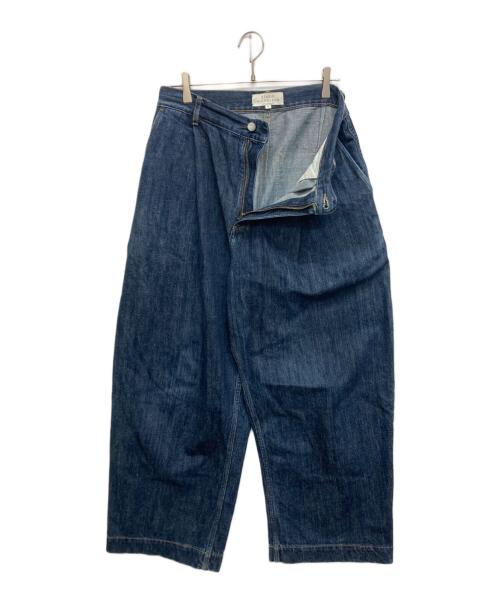 STUDIO NICHOLSON（スタジオ ニコルソン）STUDIO NICHOLSON (スタジオ ニコルソン) SELVEDGE DENIM WIDE PANTS インディゴ サイズ:Mの古着・服飾アイテム