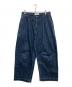 STUDIO NICHOLSON（スタジオ ニコルソン）の古着「SELVEDGE DENIM WIDE PANTS」｜インディゴ