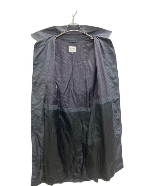 ARMANI COLLEZIONI（アルマーニ コレツィオーニ）ARMANI COLLEZIONI (アルマーニ コレツィオーニ) ナイロン ステンカラーコート ブラック サイズ:SIZE50の古着・服飾アイテム