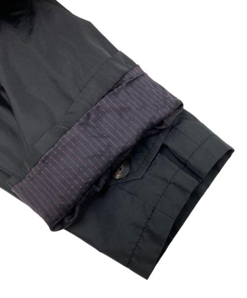 ARMANI COLLEZIONI（アルマーニ コレツィオーニ）ARMANI COLLEZIONI (アルマーニ コレツィオーニ) ナイロン ステンカラーコート ブラック サイズ:SIZE50の古着・服飾アイテム