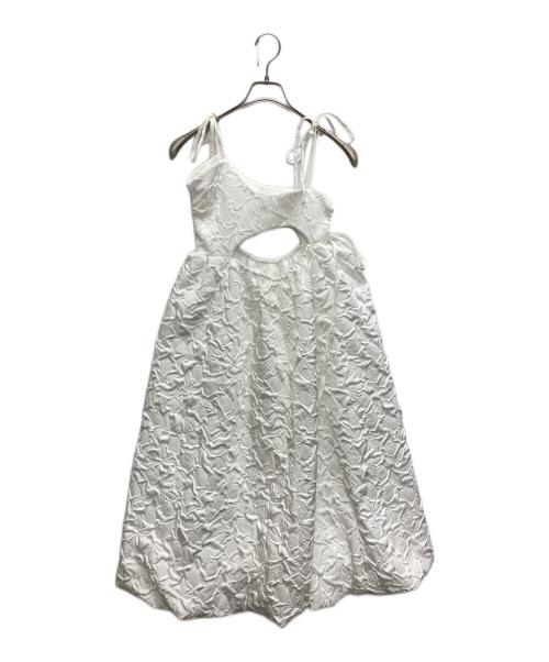 POPPY（ポピー）POPPY (ポピー) BALLOON CAMI ONE-PIECE ホワイト サイズ:SIZE Mの古着・服飾アイテム