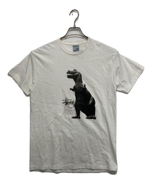 stussy（ステューシー）stussy (ステューシー) ティラノ Tシャツ ホワイト サイズ:SIZE　Mの古着・服飾アイテム