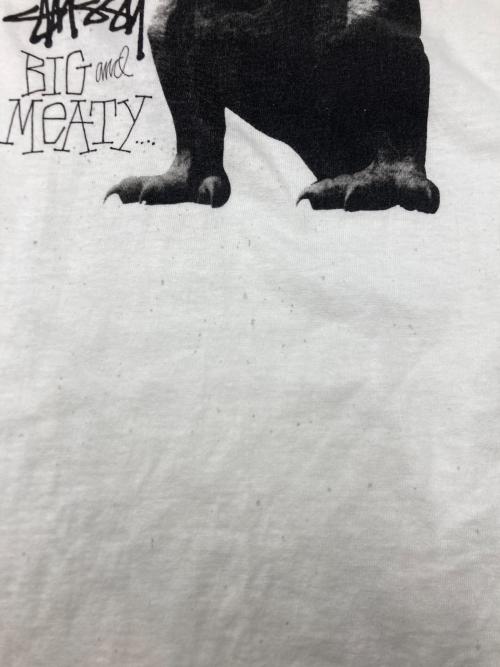 stussy（ステューシー）stussy (ステューシー) ティラノ Tシャツ ホワイト サイズ:SIZE　Mの古着・服飾アイテム