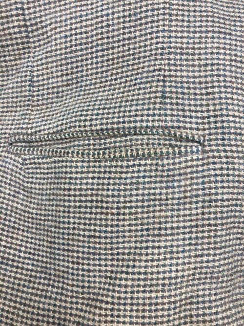 Rebuild by Needles（リビルドバイニードルス）Rebuild by Needles (リビルドバイニードルス) Harris Tweed (ハリスツイード) 再構築ツイードジャケット カーキ サイズ:Ｌの古着・服飾アイテム