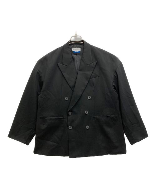 MAISON SPECIAL（メゾンスペシャル）MAISON SPECIAL (メゾンスペシャル) Wool Mix Smooth Prime-Over Peaked Lapel Double Tailored Jacket/ダブルジャケット ブラック サイズ:SIZE 0の古着・服飾アイテム