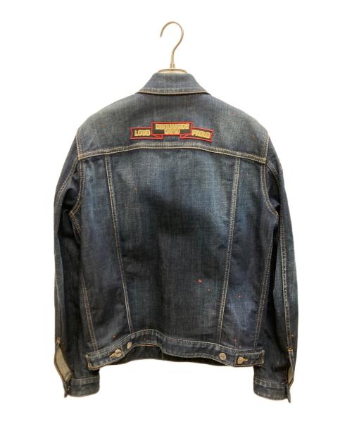 DSQUARED2（ディースクエアード）DSQUARED2 (ディースクエアード) DAN JEAN JACKET インディゴ サイズ:SIZE 42の古着・服飾アイテム