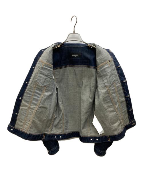 DSQUARED2（ディースクエアード）DSQUARED2 (ディースクエアード) DAN JEAN JACKET インディゴ サイズ:SIZE 42の古着・服飾アイテム
