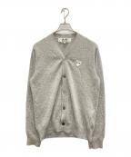 PLAY COMME des GARCONSプレイコムデギャルソン）の古着「ニットカーディガン」｜グレー