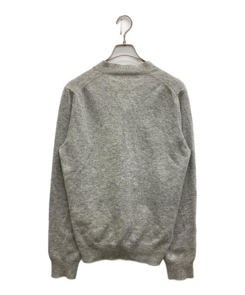 PLAY COMME des GARCONS（プレイコムデギャルソン）PLAY COMME des GARCONS (プレイコムデギャルソン) ニットカーディガン グレー サイズ:SIZE Mの古着・服飾アイテム