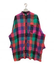 Henrik Vibskov（ヘンリック ヴィブスコフ）の古着「マドラスロングチェックシャツ」｜マルチカラー