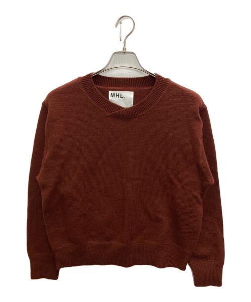 MHL（エムエイチエル）MHL (エムエイチエル) Vネックニット ブラウン サイズ:SIZE 2の古着・服飾アイテム