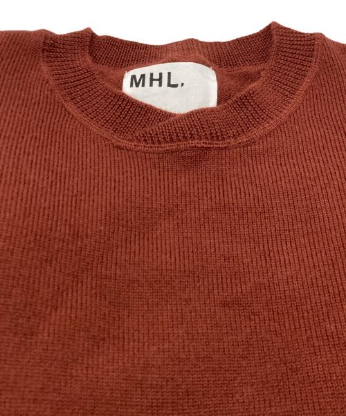 MHL（エムエイチエル）MHL (エムエイチエル) Vネックニット ブラウン サイズ:SIZE 2の古着・服飾アイテム