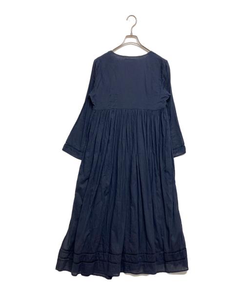 ne quittez pas（ヌキテパ）ne quittez pas (ヌキテパ) 2wayコットンボイル クロスオーバーフロントガウン ネイビー サイズ:SIZE Freeの古着・服飾アイテム