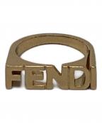 FENDIフェンディ）の古着「ロゴレタリングリング」｜ゴールド