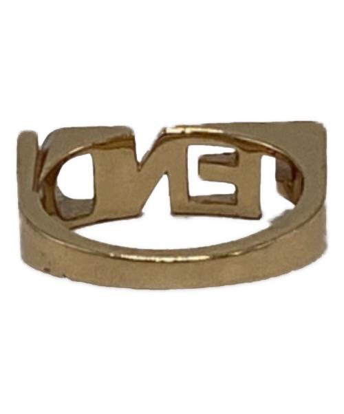 FENDI（フェンディ）FENDI (フェンディ) ロゴレタリングリング ゴールド サイズ:Mの古着・服飾アイテム