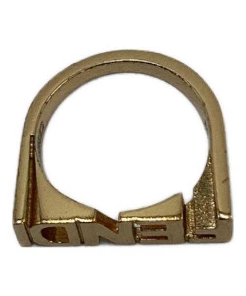 FENDI（フェンディ）FENDI (フェンディ) ロゴレタリングリング ゴールド サイズ:Mの古着・服飾アイテム