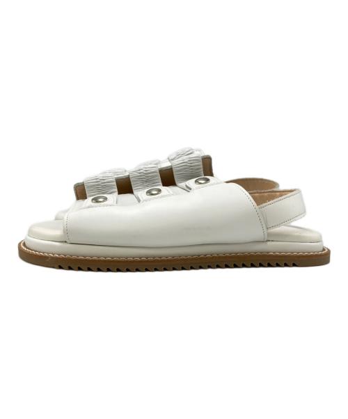 tricot COMME des GARCONS（トリココムデギャルソン）tricot COMME des GARCONS (トリココムデギャルソン) レザ-サンダル ホワイト サイズ:SIZE 23.5cmの古着・服飾アイテム