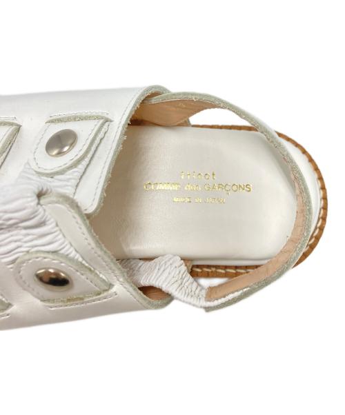 tricot COMME des GARCONS（トリココムデギャルソン）tricot COMME des GARCONS (トリココムデギャルソン) レザ-サンダル ホワイト サイズ:SIZE 23.5cmの古着・服飾アイテム