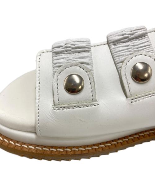 tricot COMME des GARCONS（トリココムデギャルソン）tricot COMME des GARCONS (トリココムデギャルソン) レザ-サンダル ホワイト サイズ:SIZE 23.5cmの古着・服飾アイテム