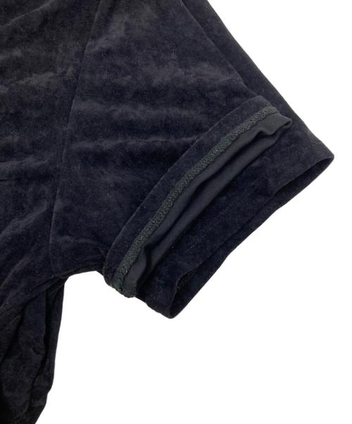 FETICO（フェティコ）FETICO (フェティコ) CUTOUT VELOUR T-SHIRT ブラック サイズ:SIZE1の古着・服飾アイテム