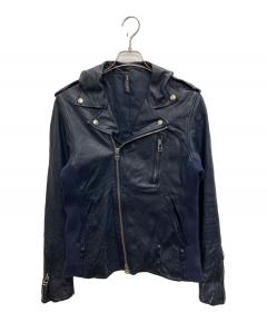 中古・古着通販】RHENIUM (レニウム) ラムレザーシングルライダース