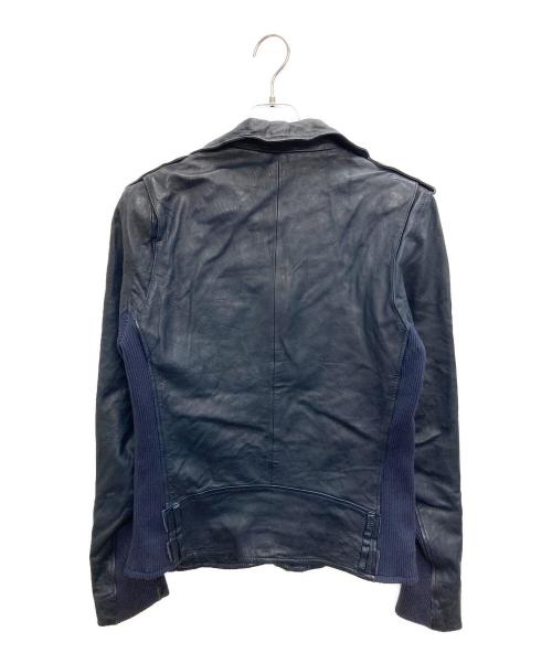 glamb（グラム）glamb (グラム) ラムレザー ライダースジャケット ネイビー サイズ:SIZE 1の古着・服飾アイテム