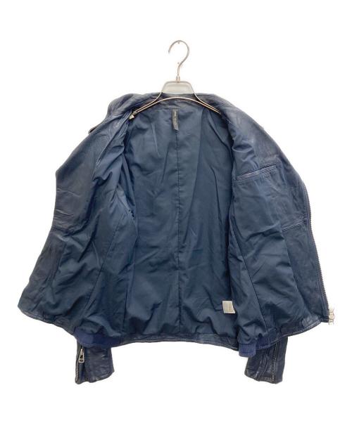 glamb（グラム）glamb (グラム) ラムレザー ライダースジャケット ネイビー サイズ:SIZE 1の古着・服飾アイテム