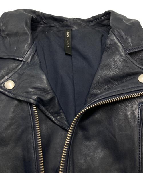 glamb（グラム）glamb (グラム) ラムレザー ライダースジャケット ネイビー サイズ:SIZE 1の古着・服飾アイテム