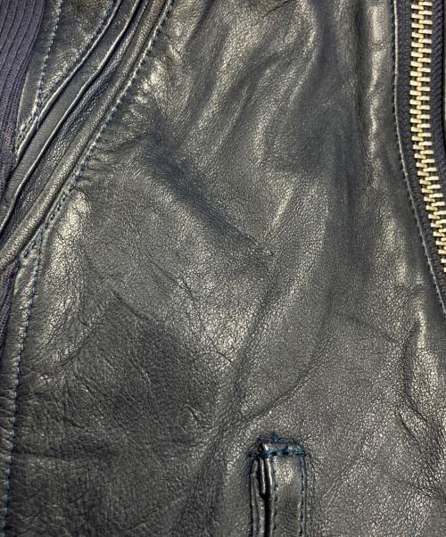 glamb（グラム）glamb (グラム) ラムレザー ライダースジャケット ネイビー サイズ:SIZE 1の古着・服飾アイテム