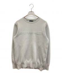 1piu1uguale3 GOLF（ウノ ピゥ ウノ ウグァーレ トレ ゴルフ）の古着「R-NECK KNIT PLAIN BACK CIRCLE」｜グレー