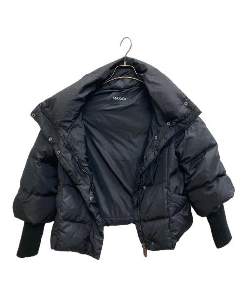MAX&Co.（マックスアンドコー）MAX&Co. (マックスアンドコー) 袖リブダウンジャケット ブラック サイズ:36の古着・服飾アイテム
